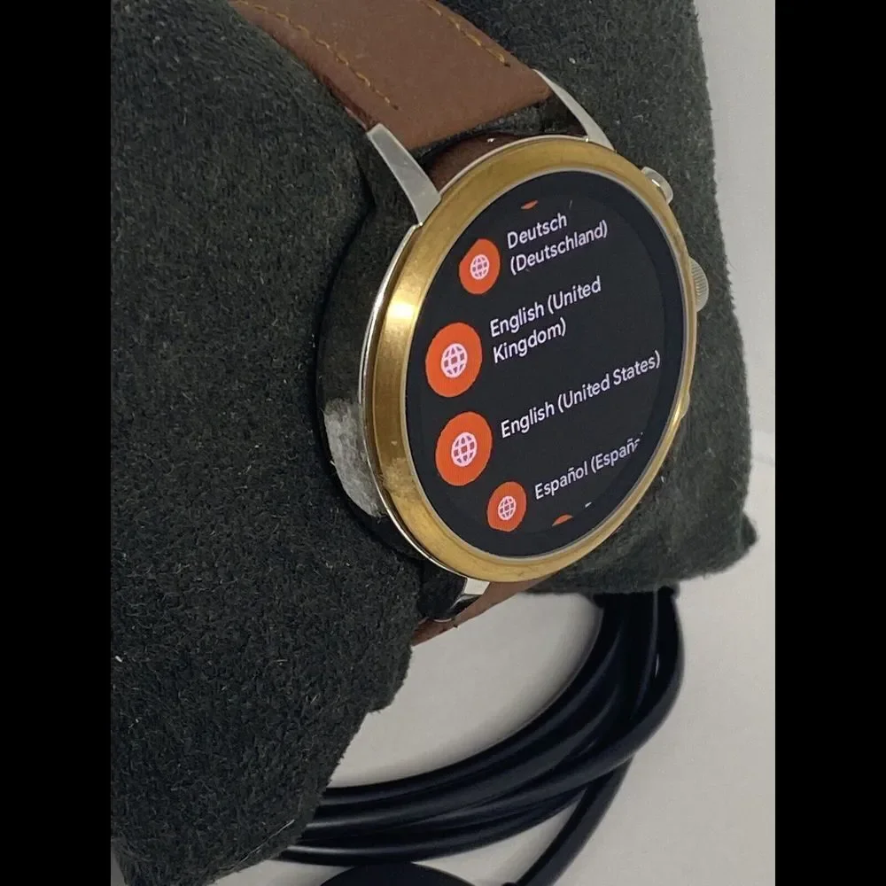 Fossil Gen 4 Authentic Digital Dial Smart Watch Custom Band FTW6016 AB502